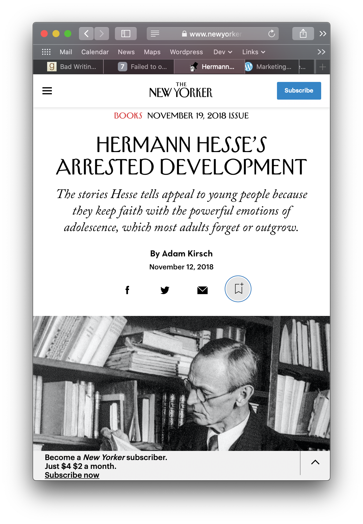 Hesse NYT Article